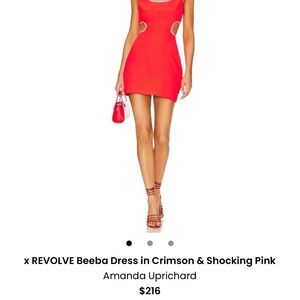 Amanda Uprichard Beeba Dress in Red and Pink